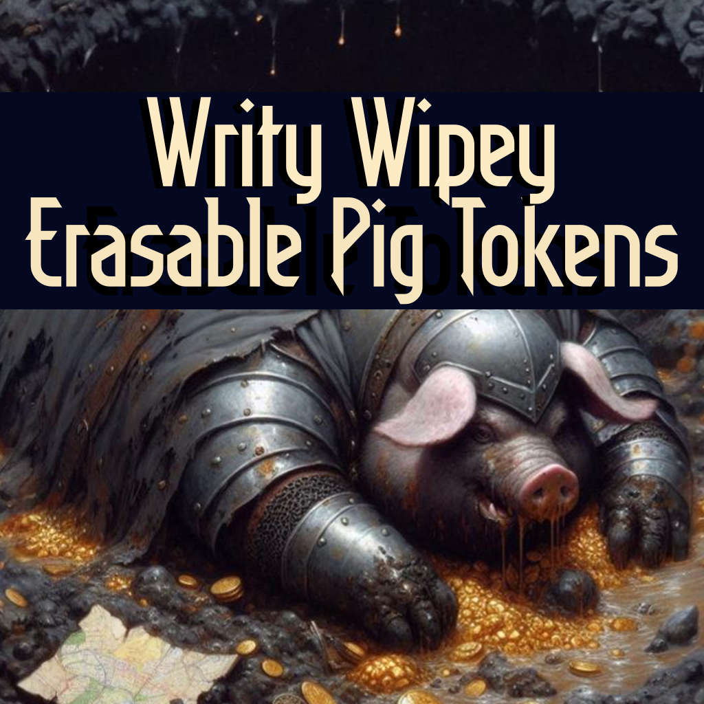 Writy Wipey: Erasable Pig tokens