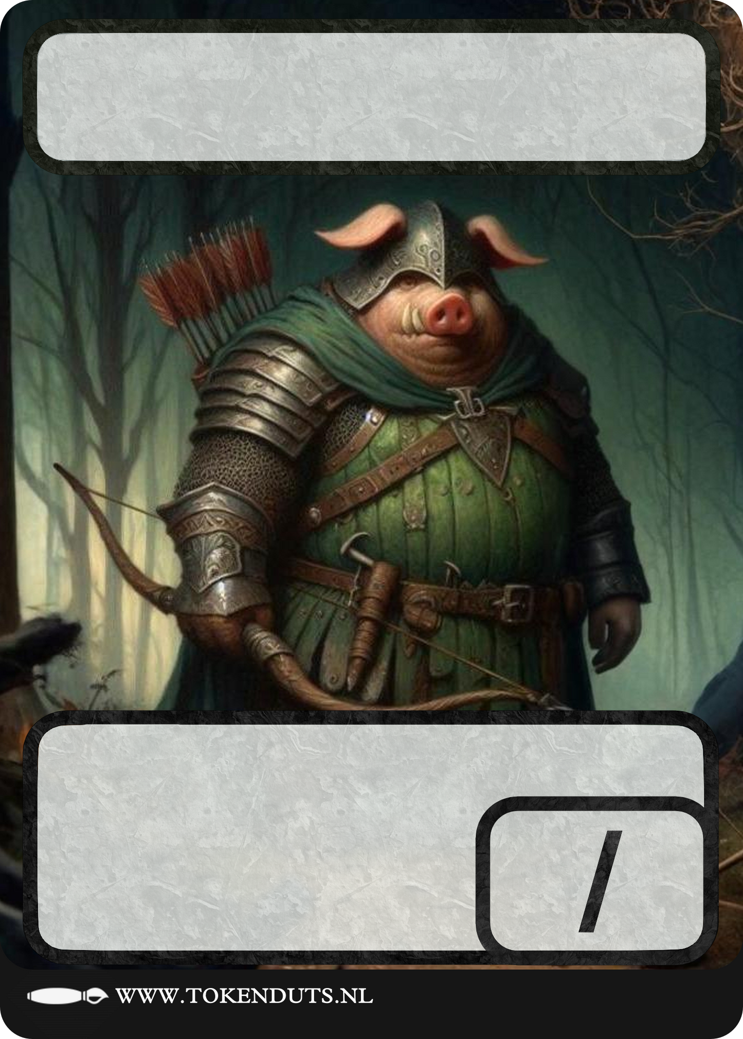 Erasable Pig Token Groen